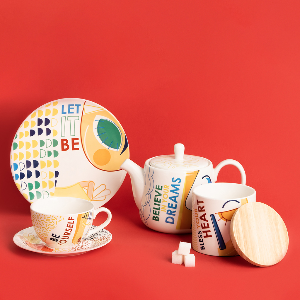 6 Tea Cups RISE UP 