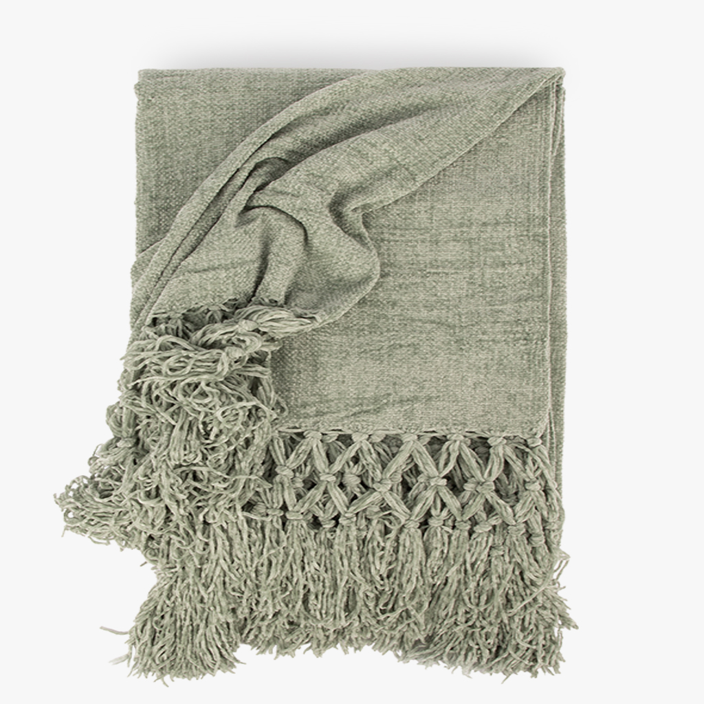 Blanket Chenyl Light Green 145x170 BREEZY