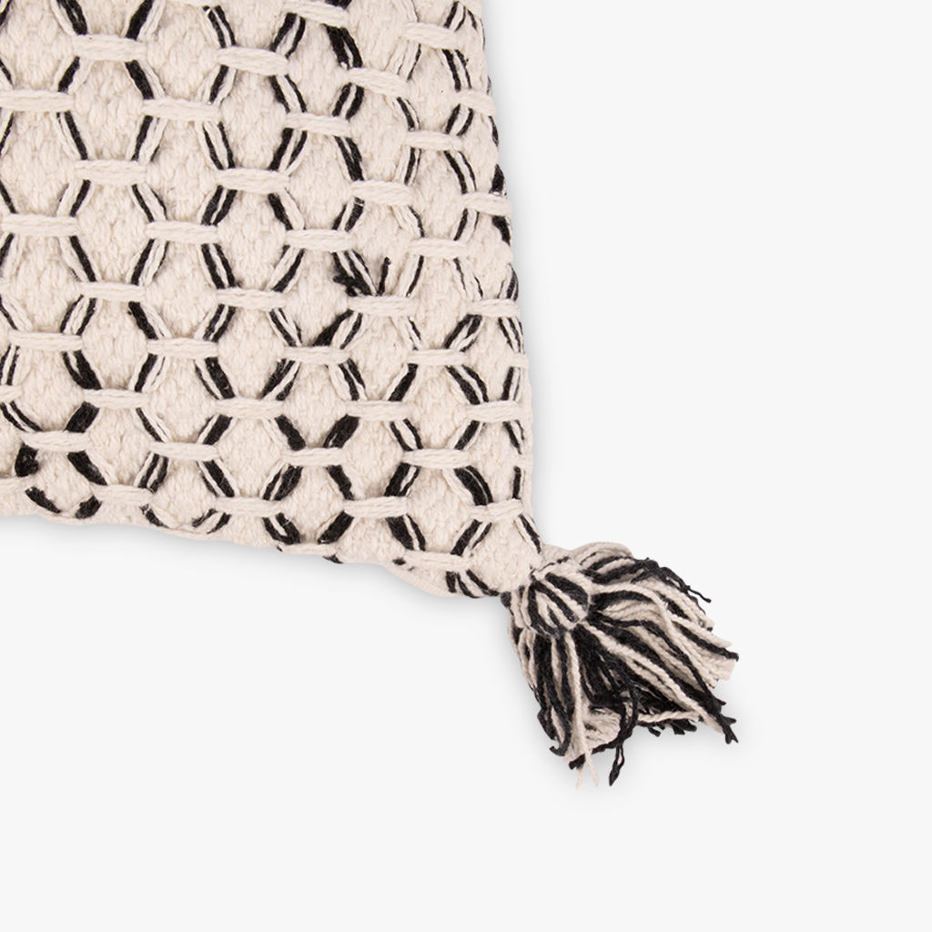 Cushion cover cotton black/white 30x50cm BALAT 