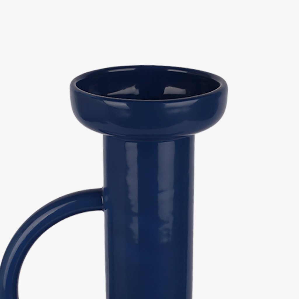 Vase with handles blue RHODES