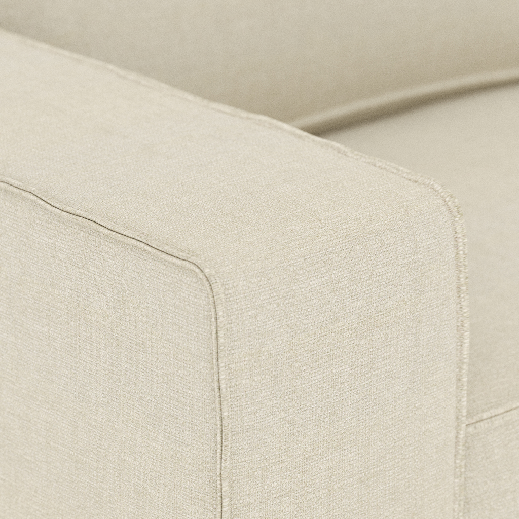 Corner sofa beige ROBERTS