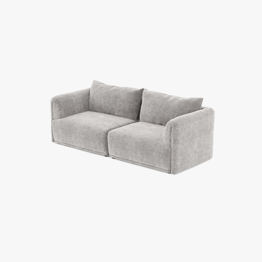 Sofa module armrest right grey COTILLARD