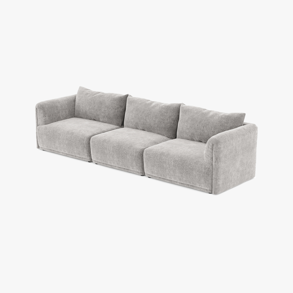 Modular Sofa Cotillard Grey (3 módulos)