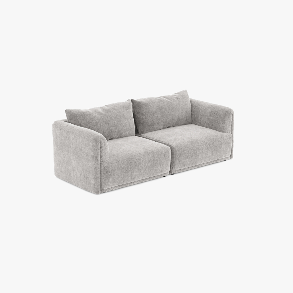 Sofa module armrest left grey COTILLARD