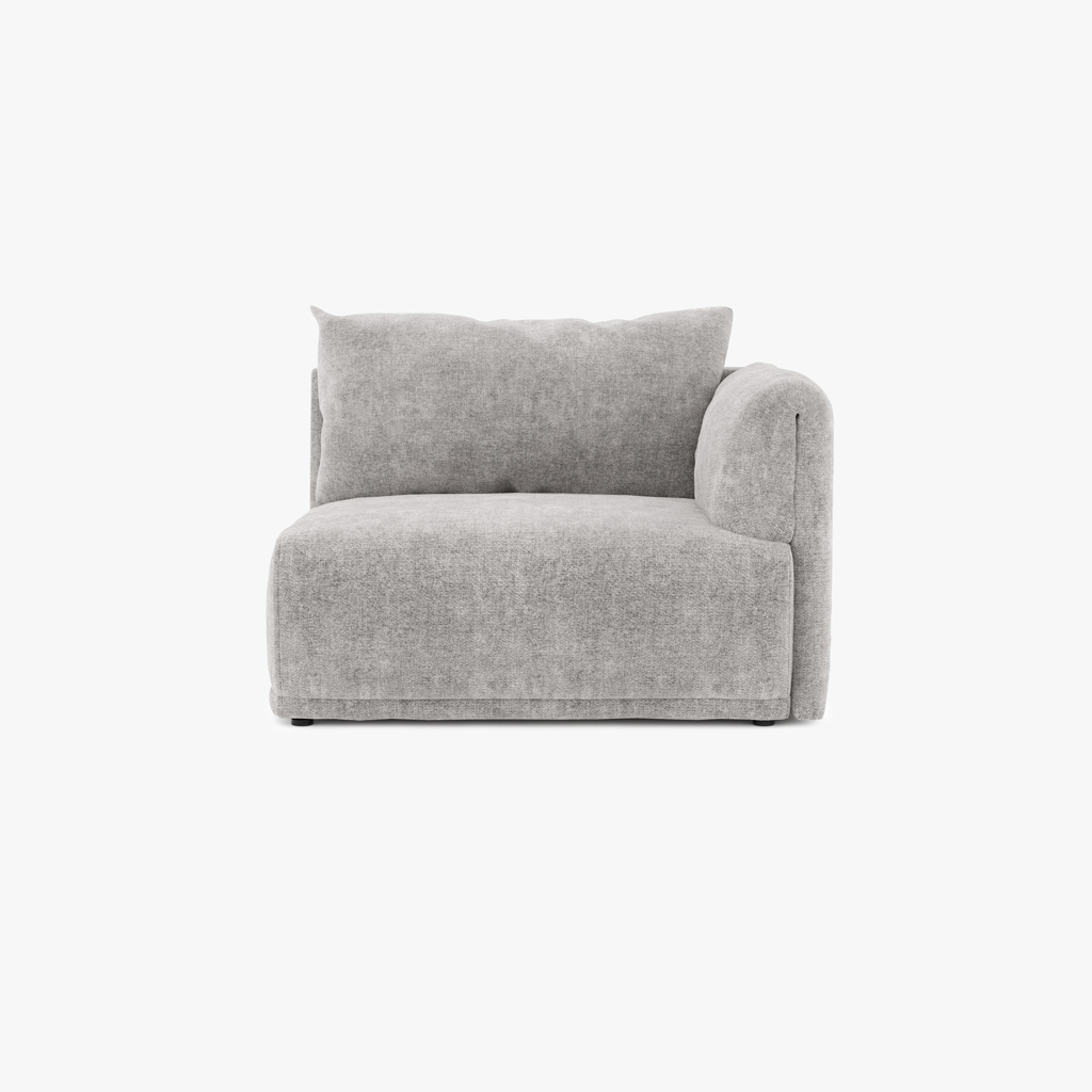 Sofa module armrest right grey COTILLARD