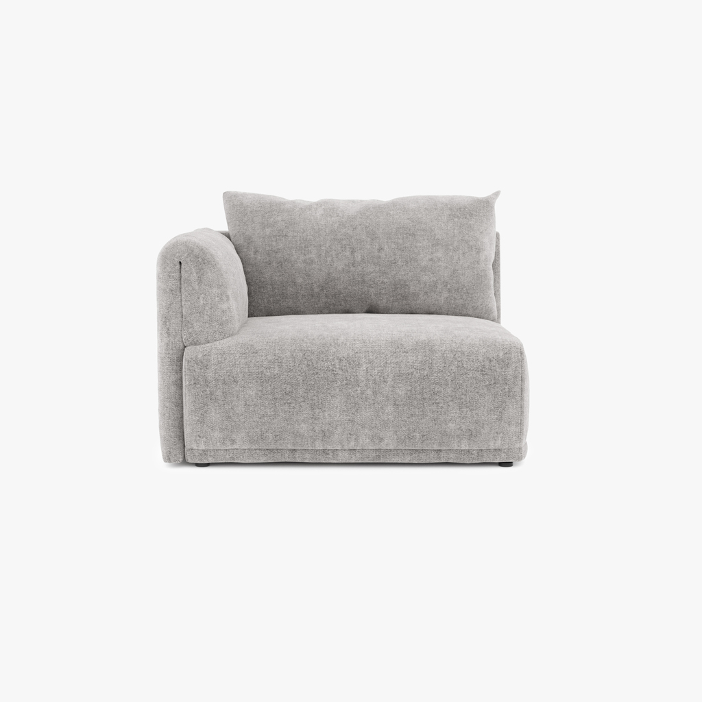 Sofa module armrest left grey COTILLARD