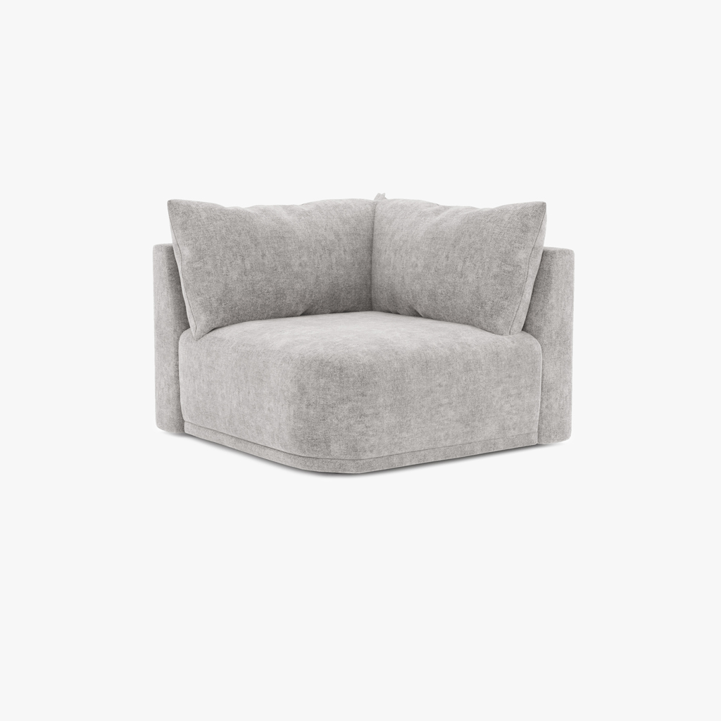 Sofa module corner grey COTILLARD