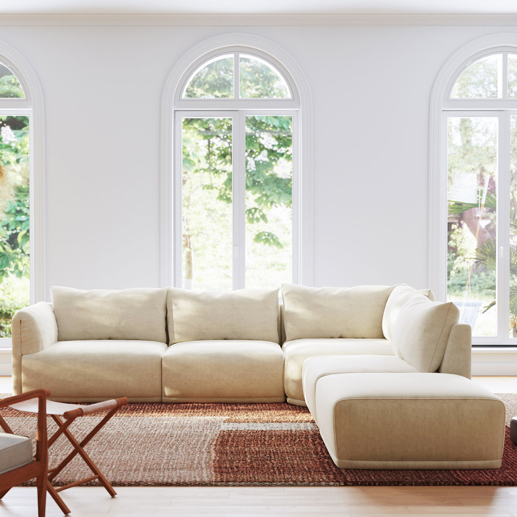 Sofa module sem armrest beige COTILLARD