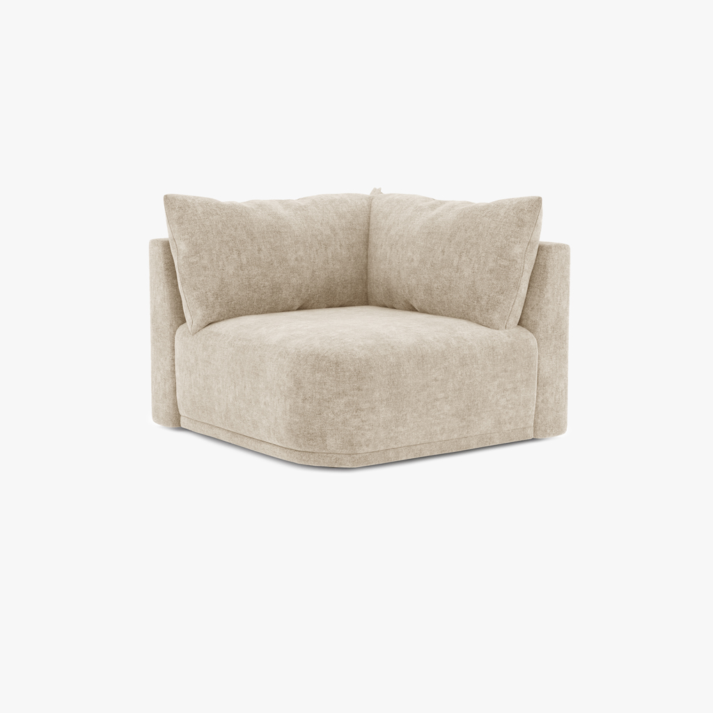 Sofa module corner beige COTILLARD