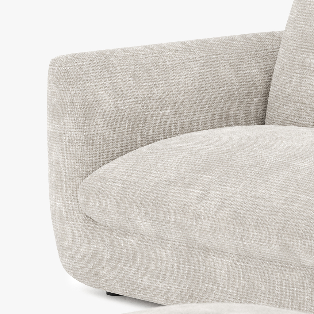 Modular sofa beige DICAPRIO (3 modules)