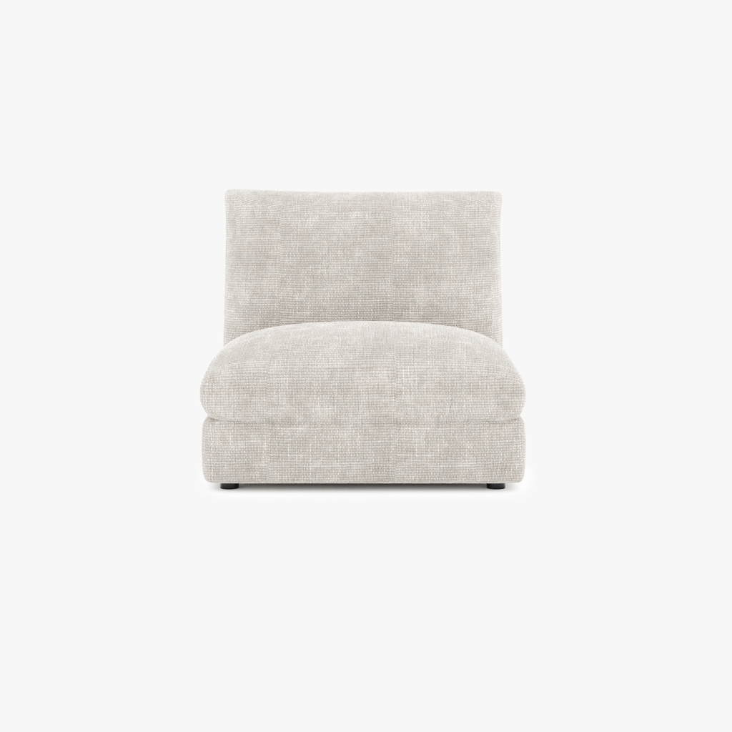 Sofa module without armrest beige DICAPRIO