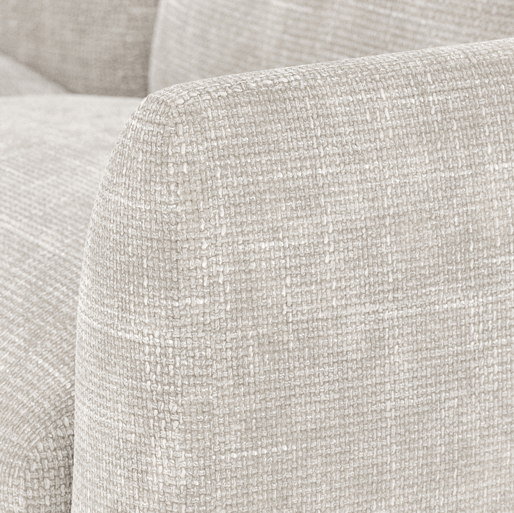 Modular sofa with left chaise longue beige (5 modules) DICAPRIO