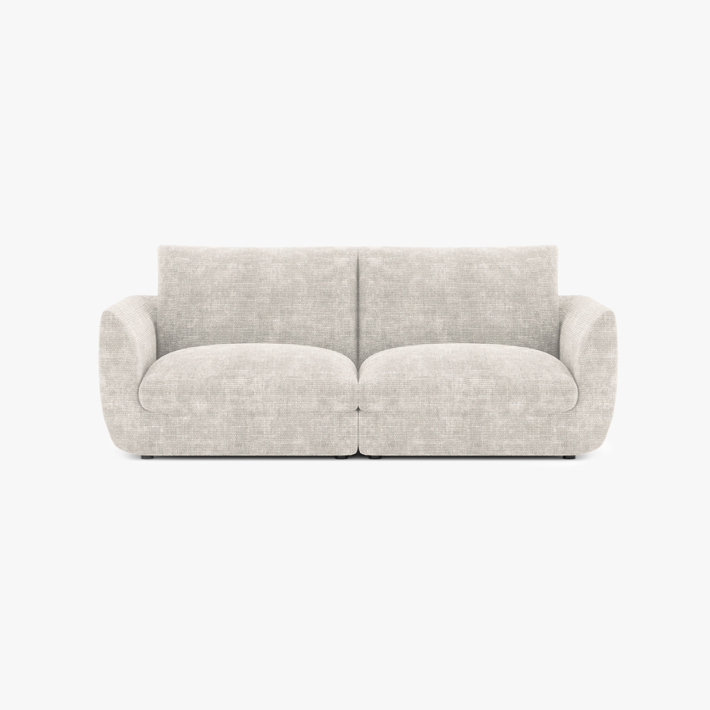 Modular sofa beige DICAPRIO (2 modules)