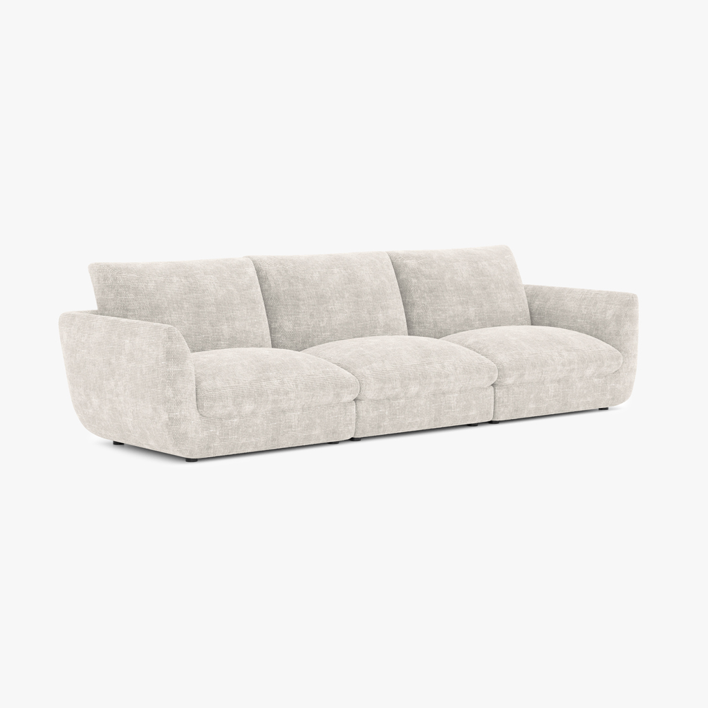 Modular sofa beige DICAPRIO (3 modules)