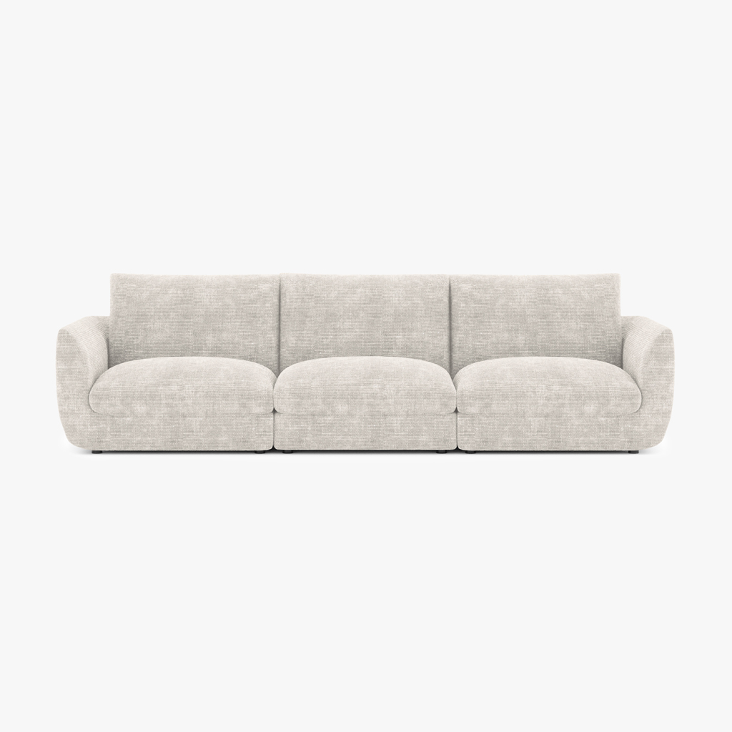 Modular sofa beige DICAPRIO (3 modules)