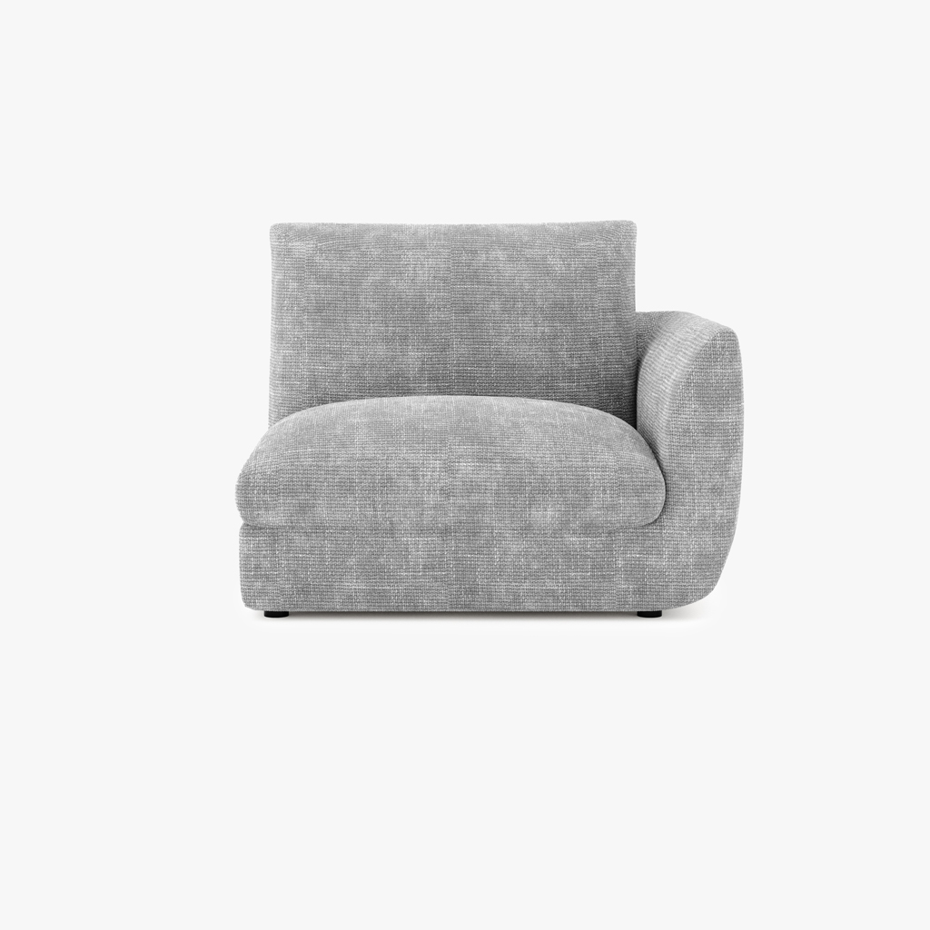 Sofa module armrest right grey DICAPRIO