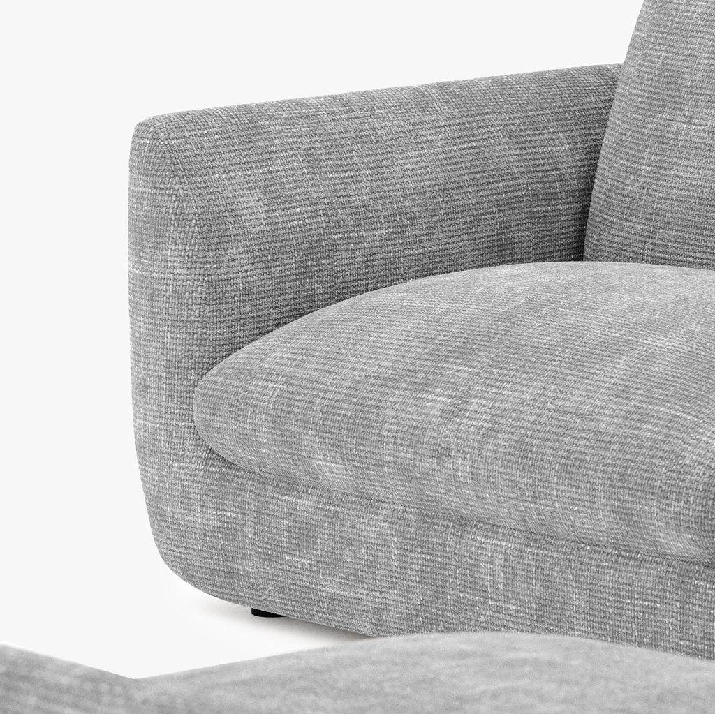 Modular sofa grey (4 modules) DICAPRIO