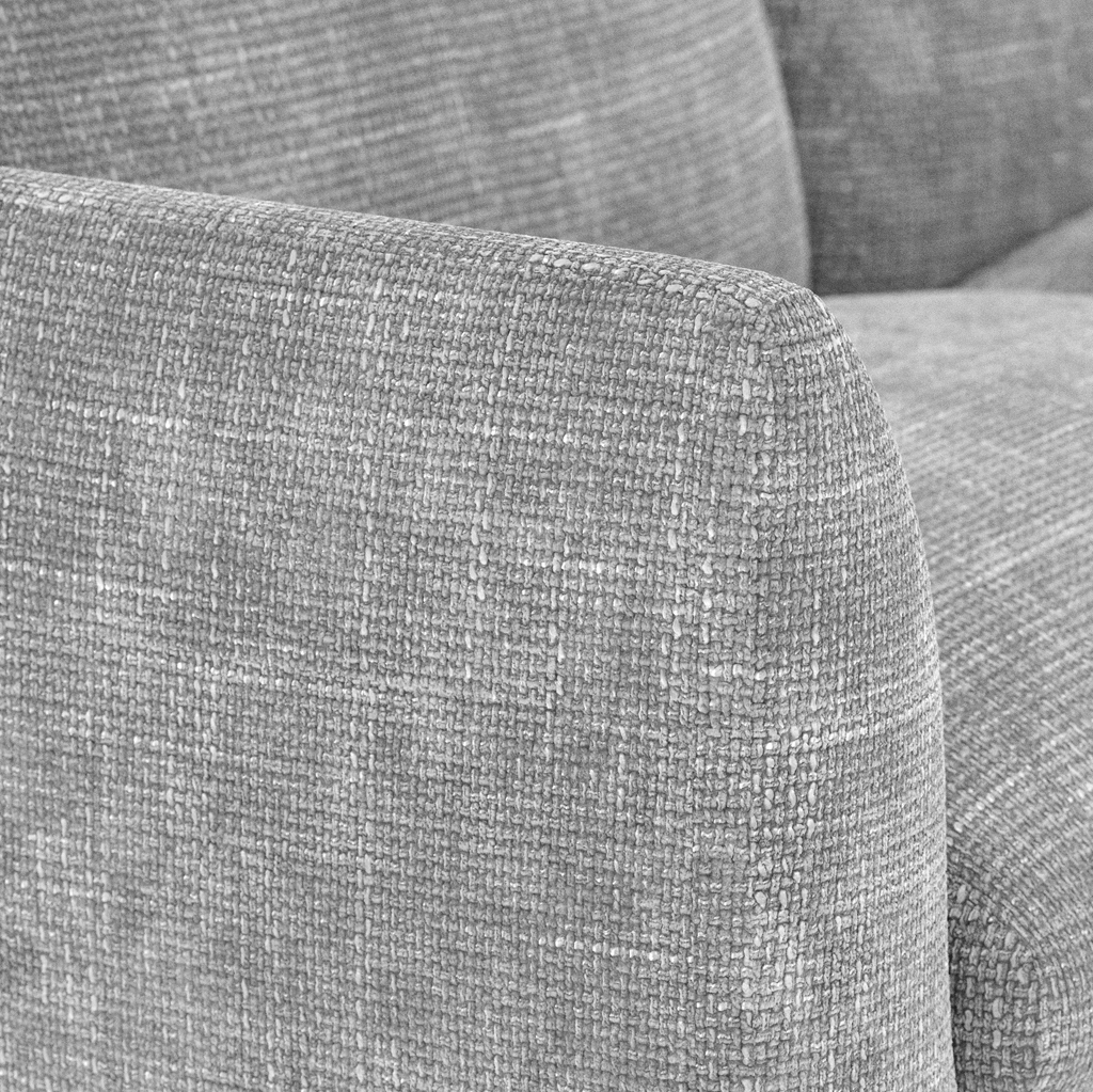 Modular sofa with left chaise longue grey (5 módulos) DICAPRIO