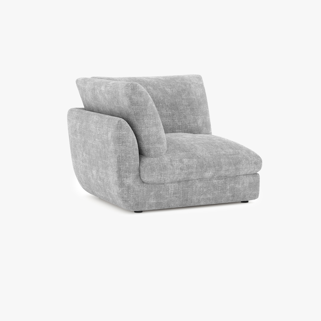 Sofa module corner grey DICAPRIO