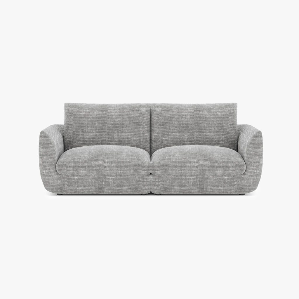 Modular sofa grey (2 modules) DICAPRIO