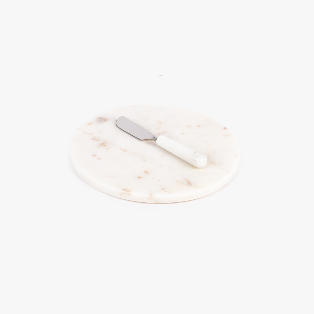 White cheese board MARBLE