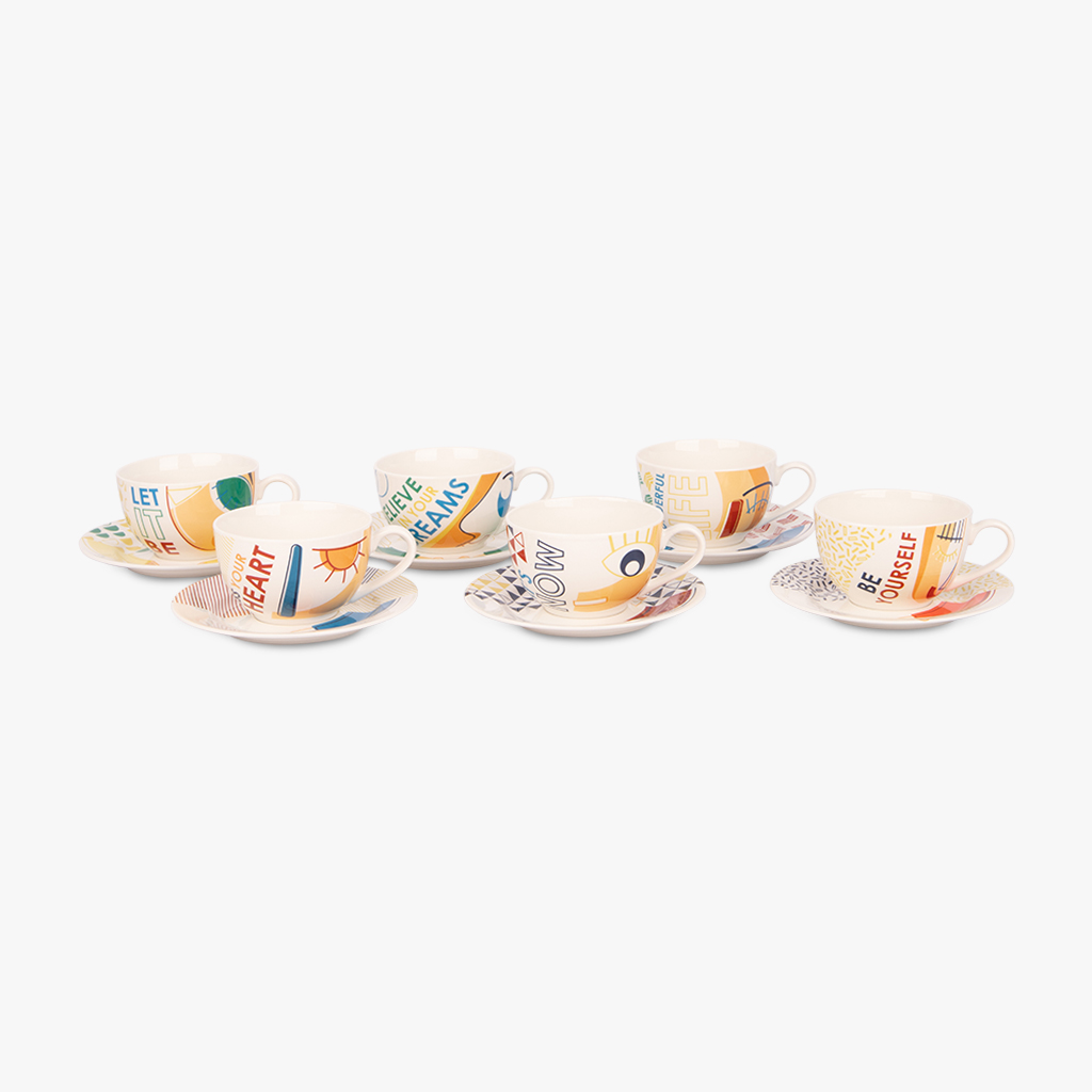 6 Tea Cups RISE UP 