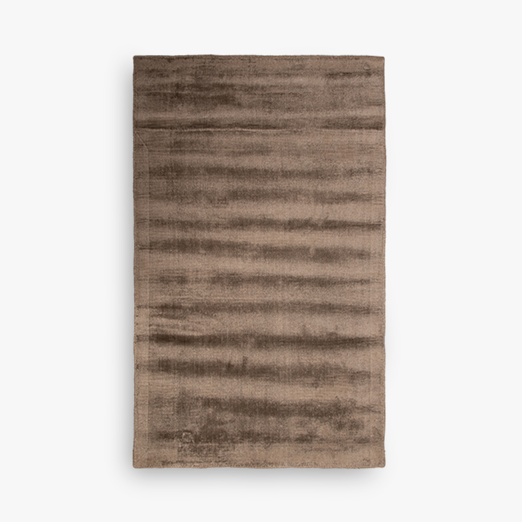 Brown Viscose Rug 70x110 BLIDA