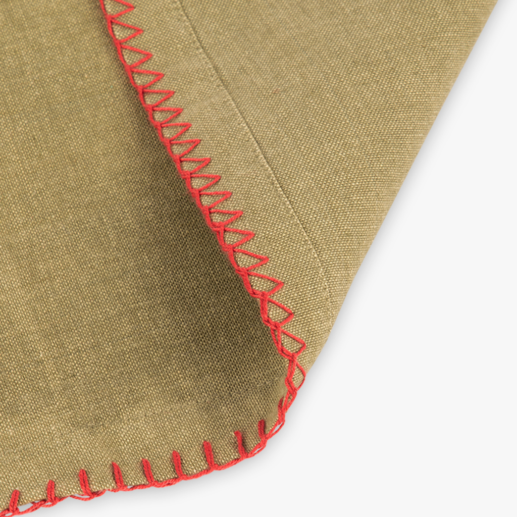 Placemat cotton green/red 35x50cm BARCELONETA 