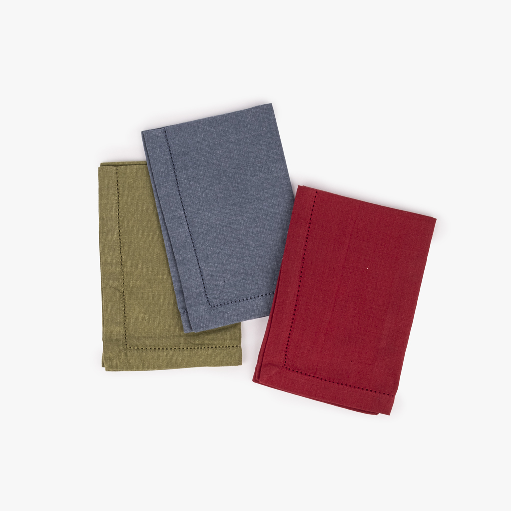 Napkin red  (set 2) BARCELONETA