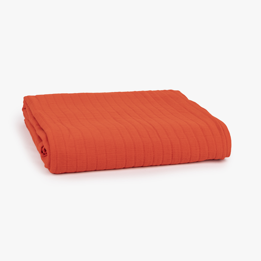 Quilt orange 180x250cm PALMI