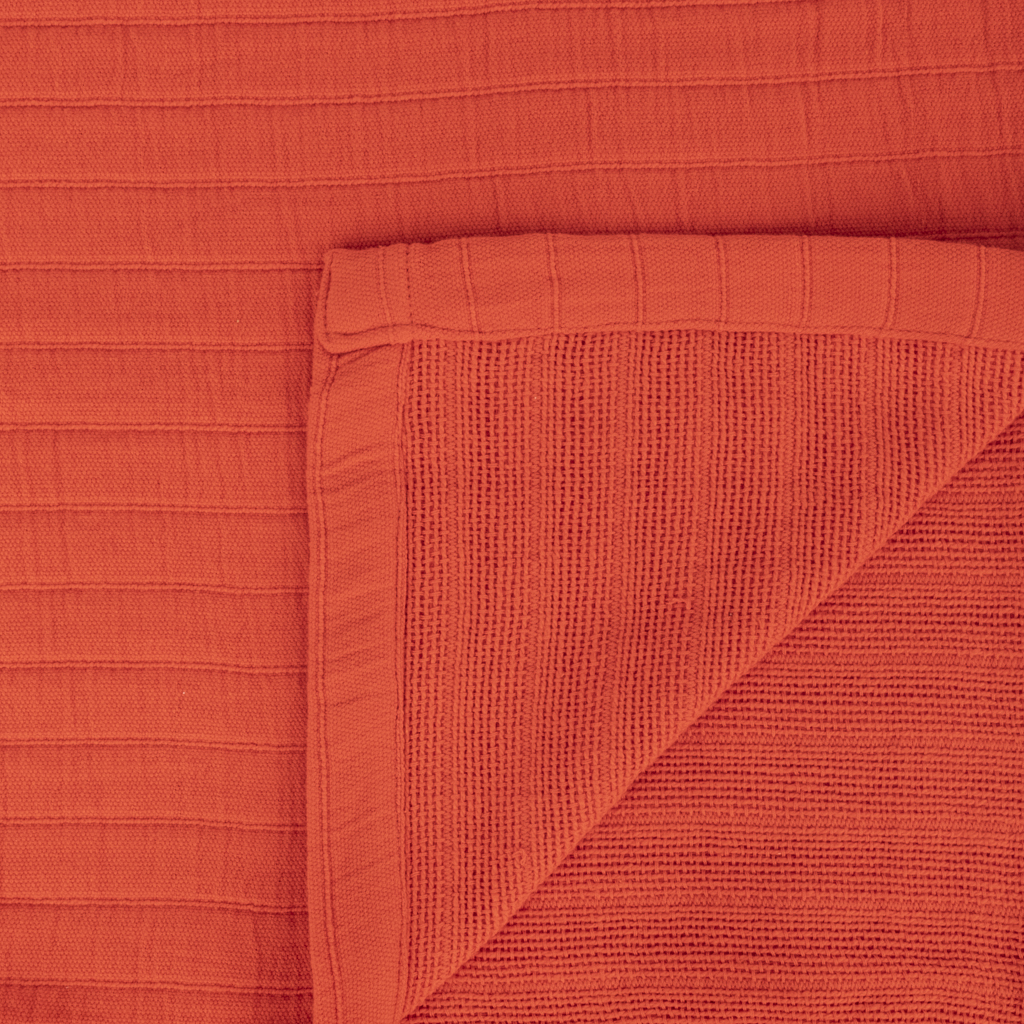 Quilt orange 180x250cm PALMI