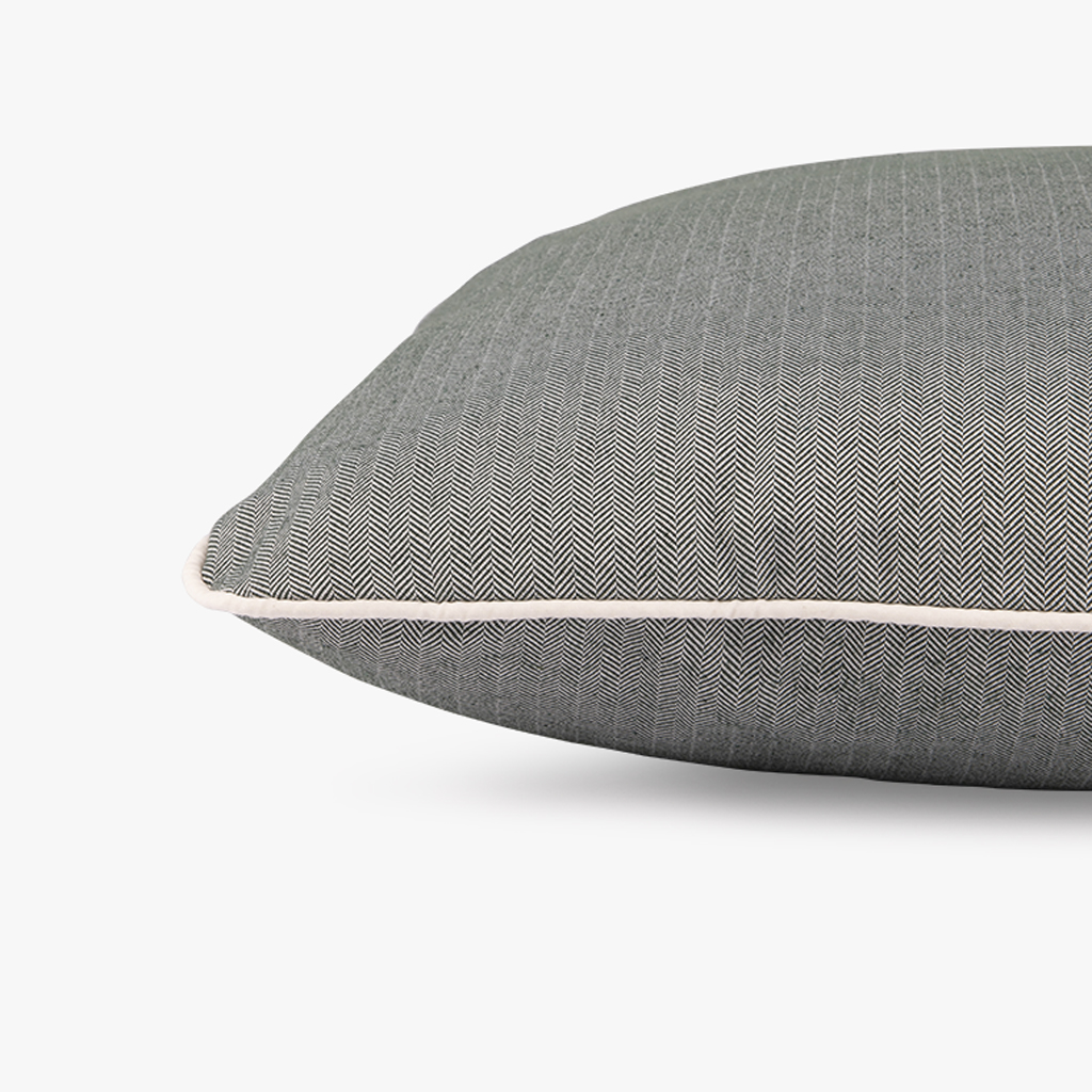 Cushion cover herringbone green 60x60 cm MOURA