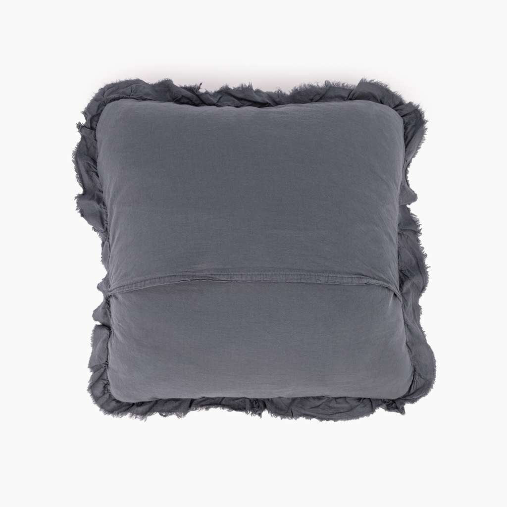 Cushion cover frills cotton blue 45x45cm ÓLBIA