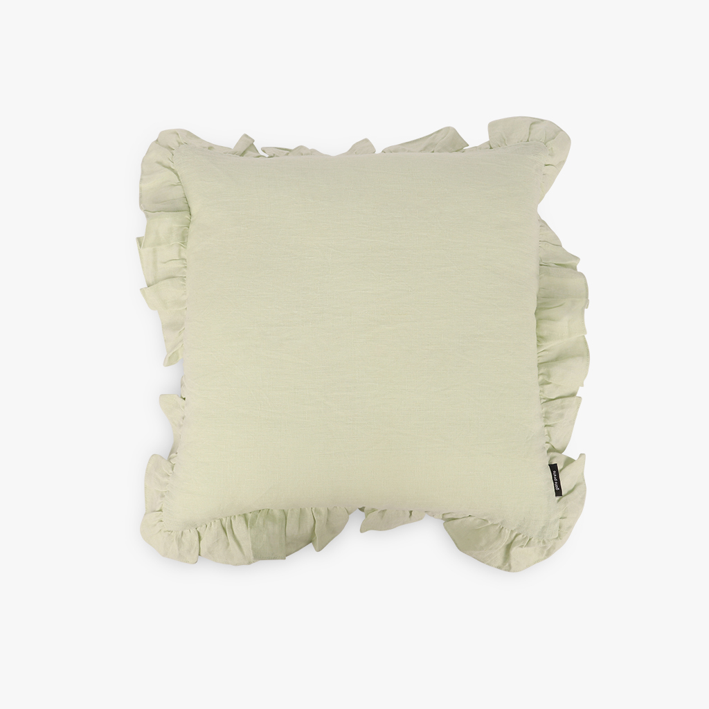 Cushion cover frills green 50x50 cm SEVILHA