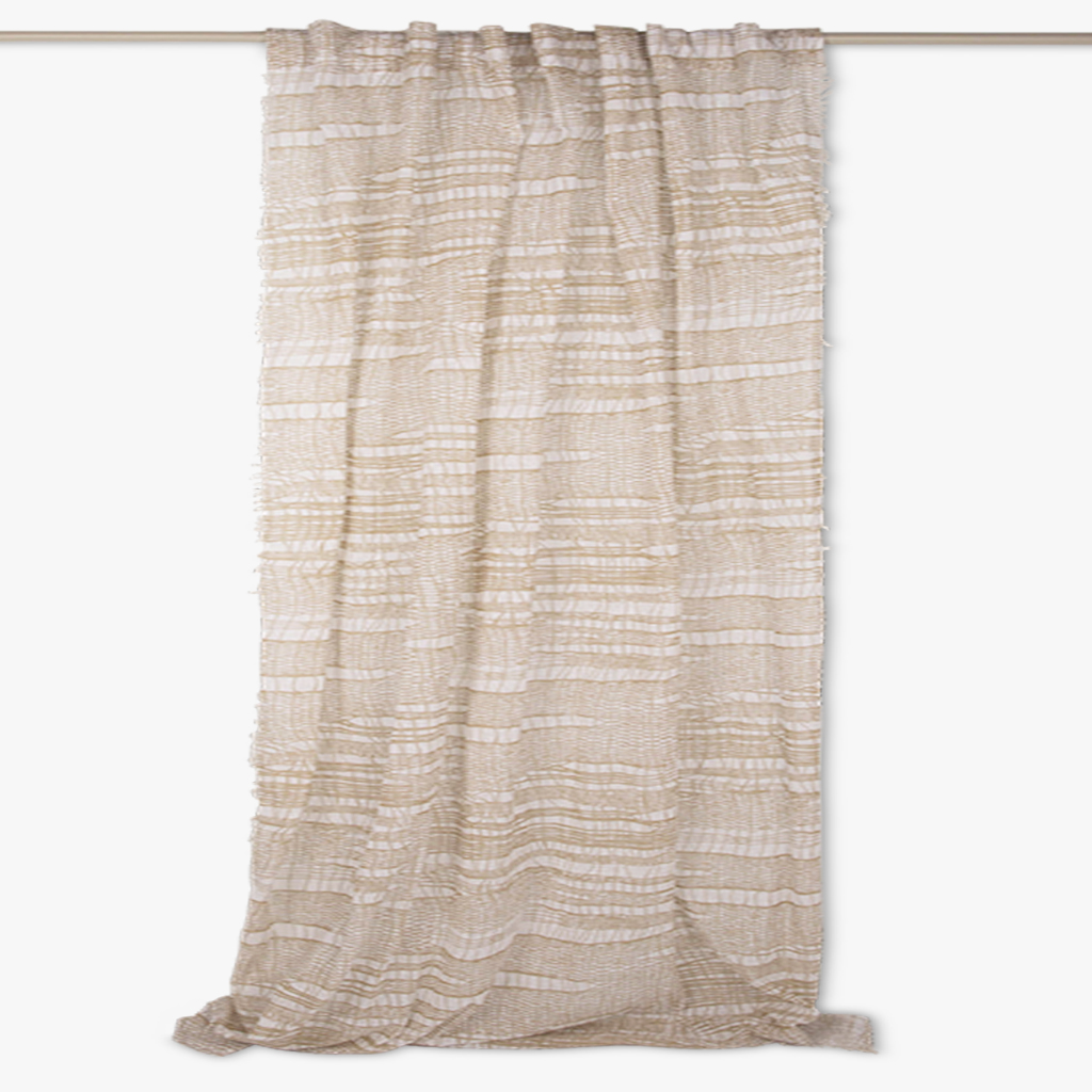 Curtain Natural/Mustard 140x270