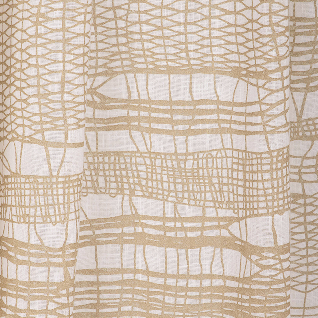 Curtain Natural/Mustard 140x270