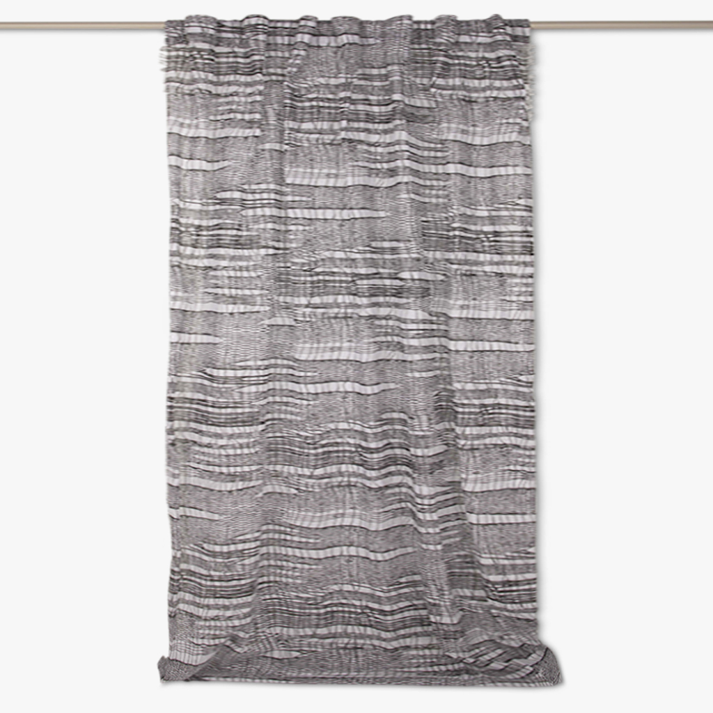 Curtain white and black 140x270cm ATOL