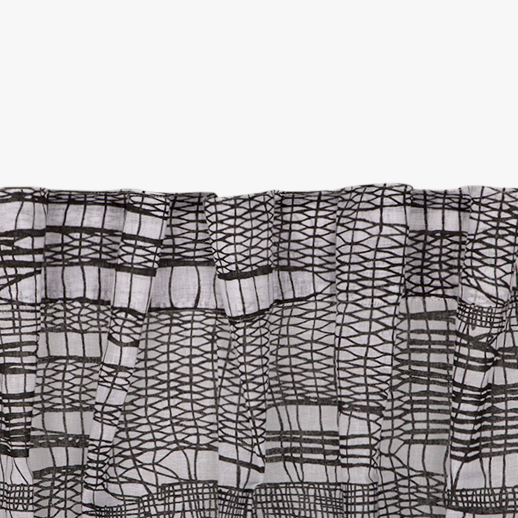 Curtain white and black 140x270cm ATOL
