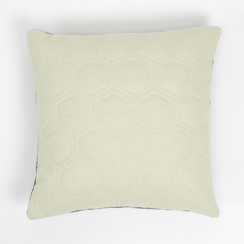 Cushion Cover Alba Natural and Gray 40x40 cm