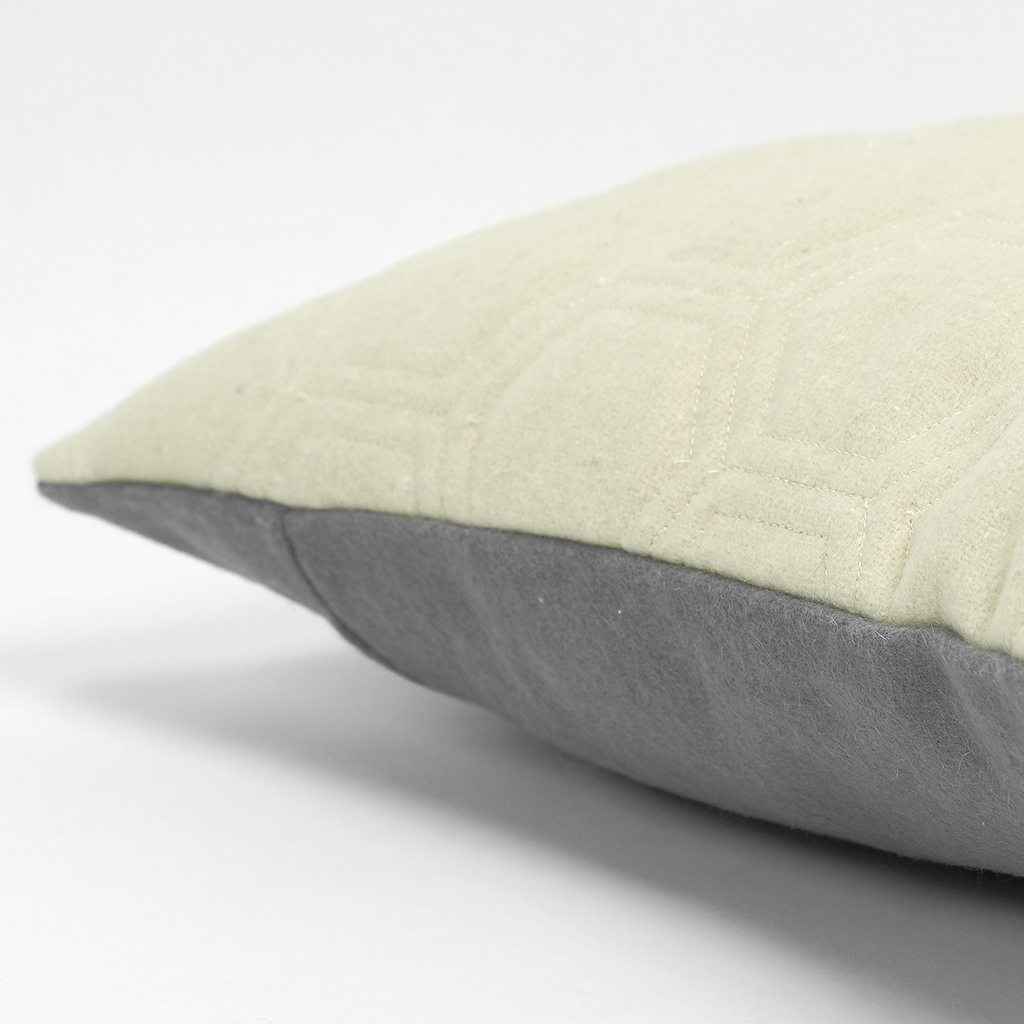 Cushion Cover Alba Natural and Gray 40x40 cm