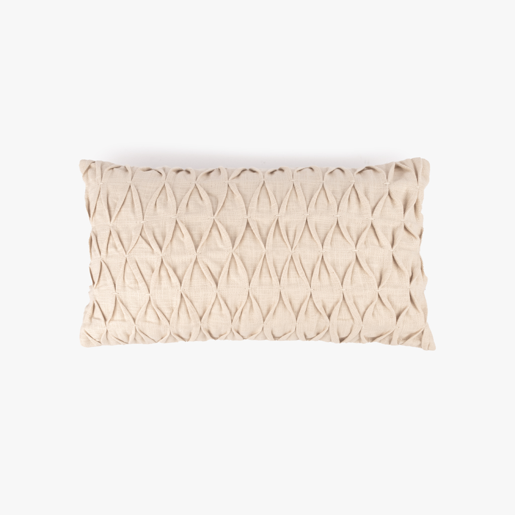 Cushion cover pleats beige 30x50 cm GROU