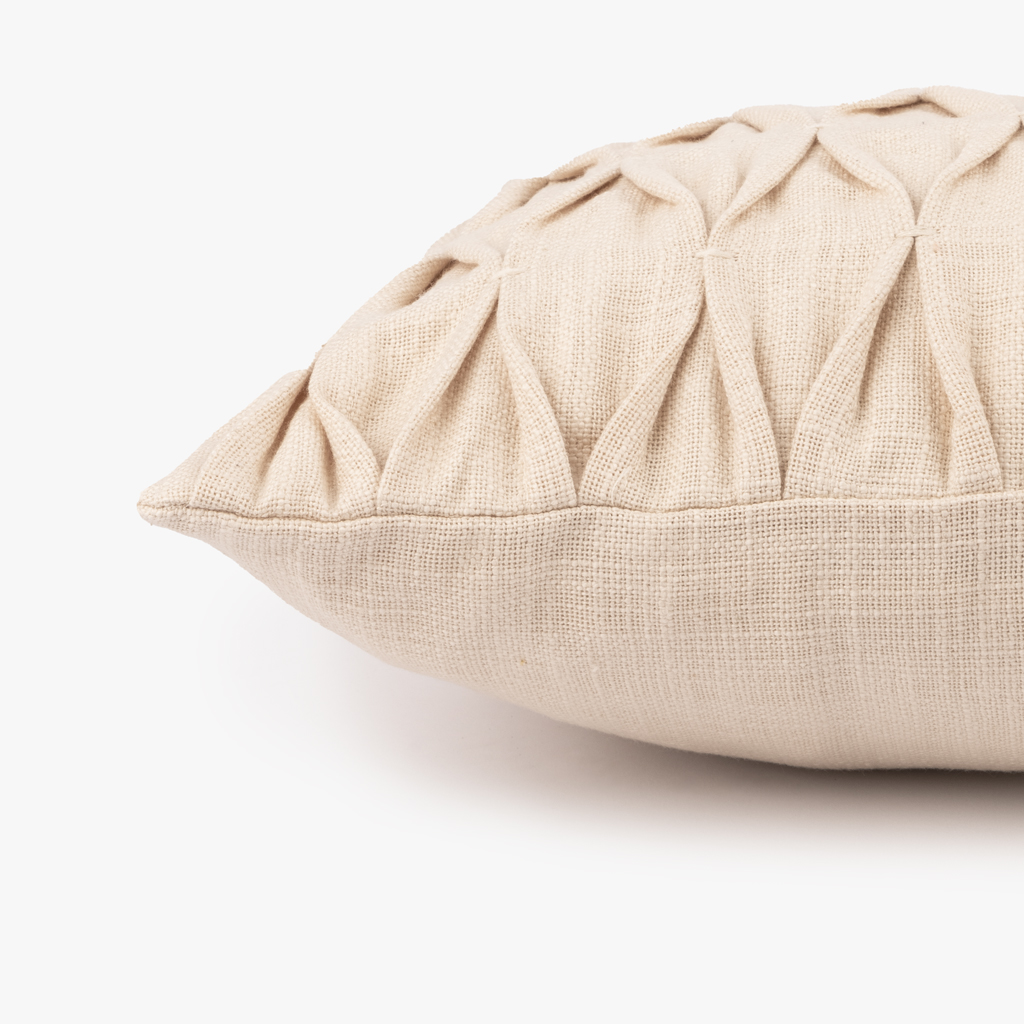 Cushion cover pleats beige 30x50 cm GROU