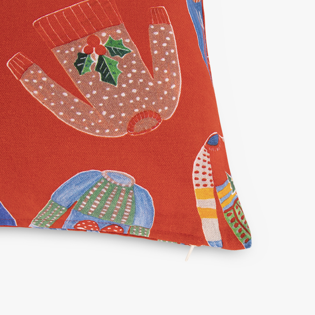 Pillow Cover Sweaters Red Cotton 45x45 CRAFT