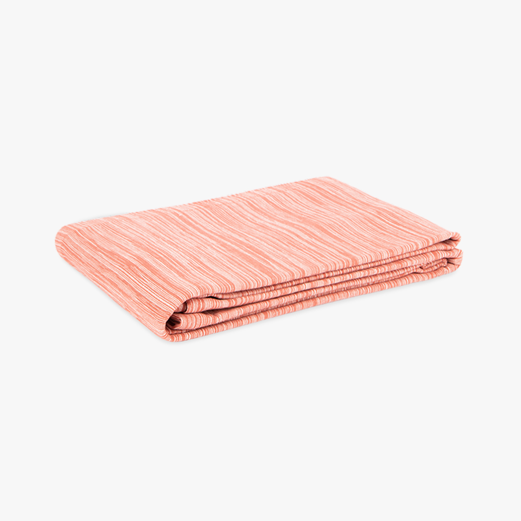 Terracotta and natural bedspread 180x250cm SUKI