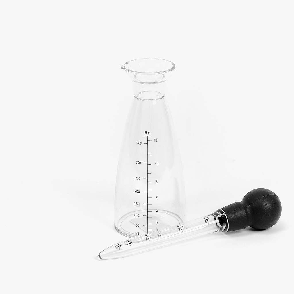 Oil / vinegar acrylic jar with pipette ACRYLIC