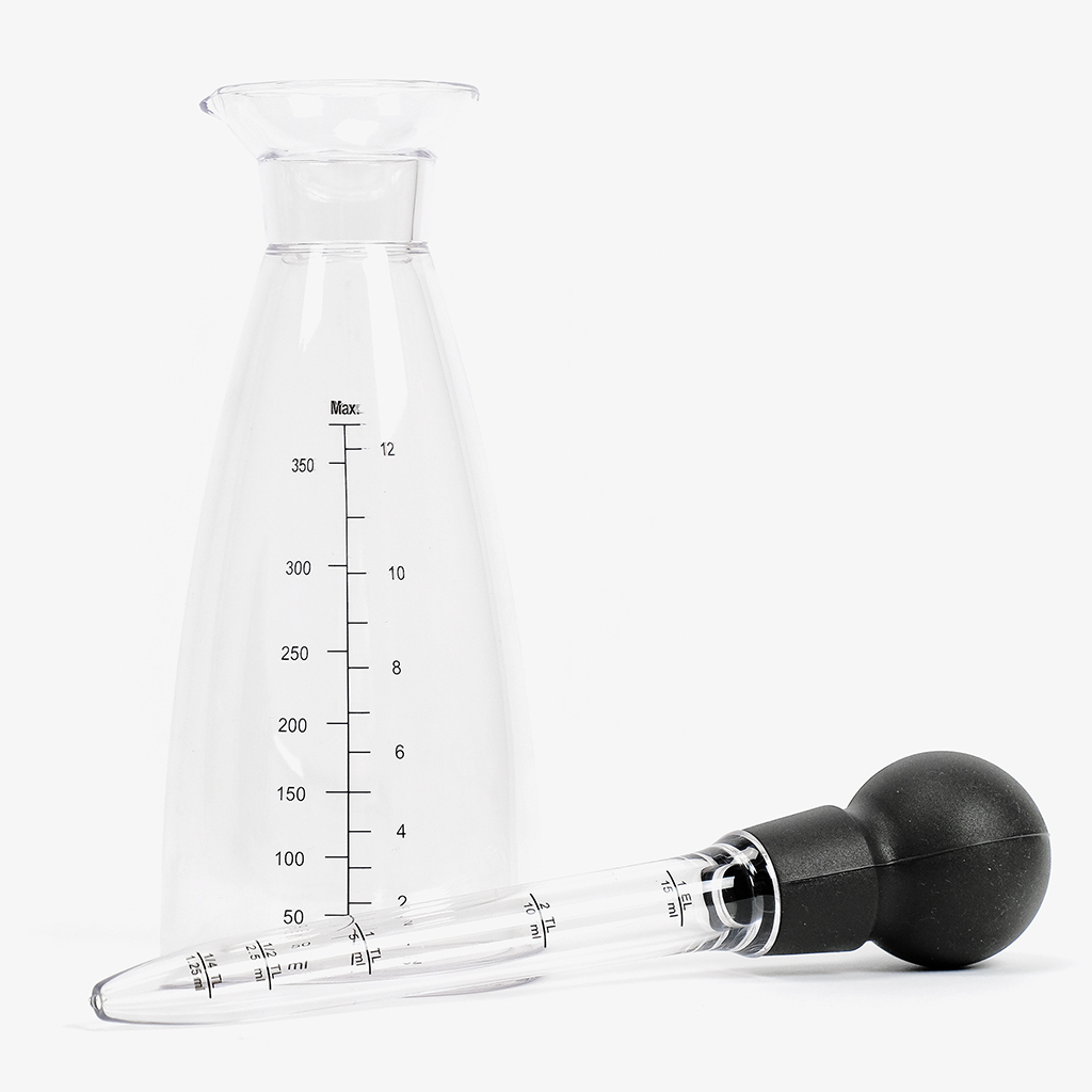 Oil / vinegar acrylic jar with pipette ACRYLIC