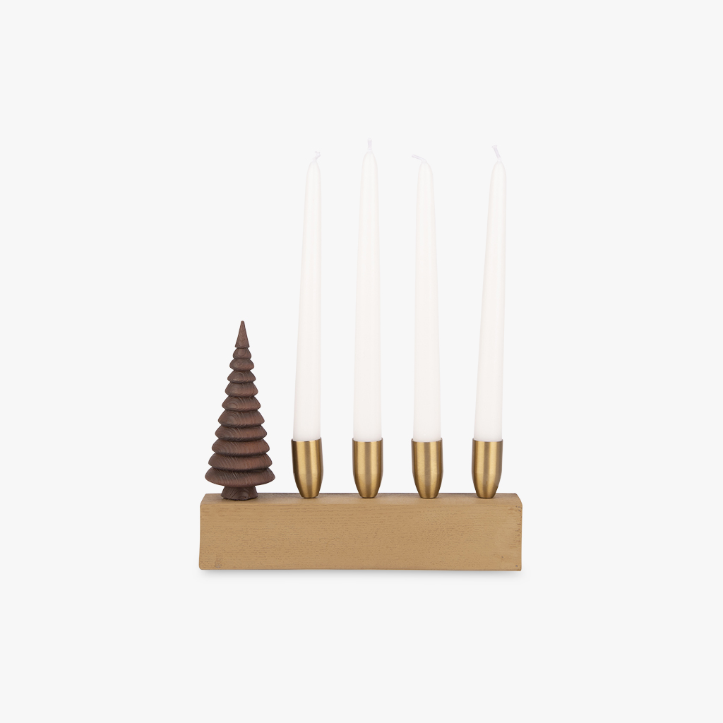 Castiçal 4 velas 25x19cm