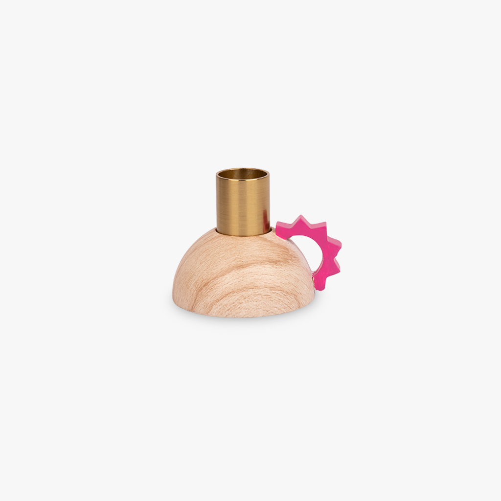 Support Candle Geo Pink 6cm CRAFT