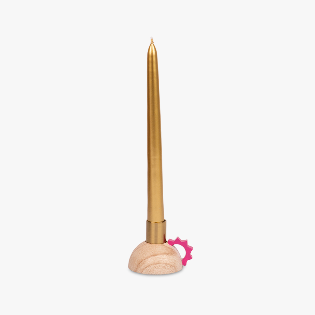 Support Candle Geo Pink 6cm CRAFT
