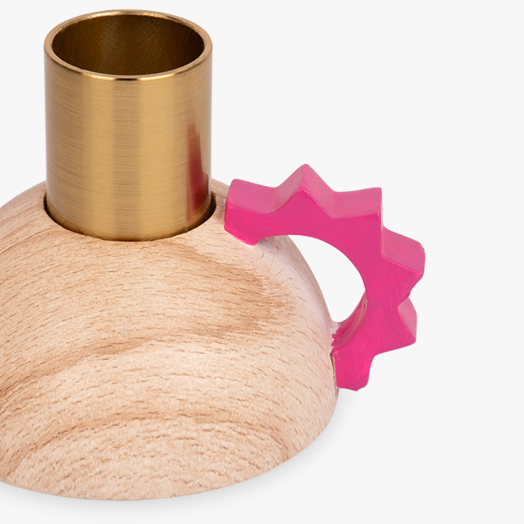 Support Candle Geo Pink 6cm CRAFT